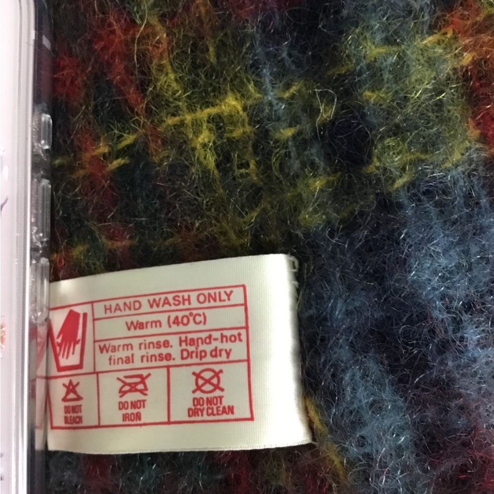 Heather-Glen Mohair New Wool Tartan Scarf 44” x 8” Made in Scotland - Picture 3 of 4